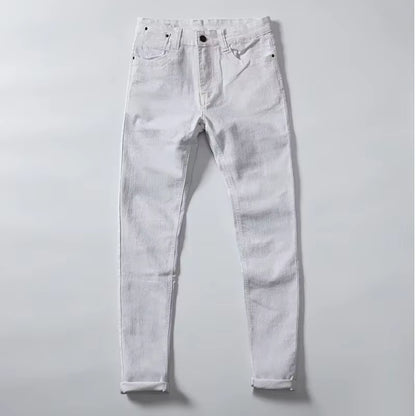 2023 Skinny Jeans Men Zipper Fly Slim Fit Denim Joggers Stretch Male Jean Pencil Pants Blue Men'S Jeans Fashion Casual Hombre
