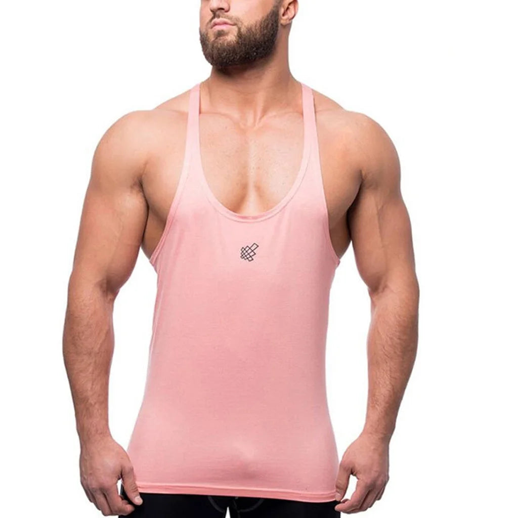 Mens Slim Fit Fitness Tank Top Casual Solid Sleeveless Shirts Athletic Muscle Tee Performance Workout Sleeveless Shirts