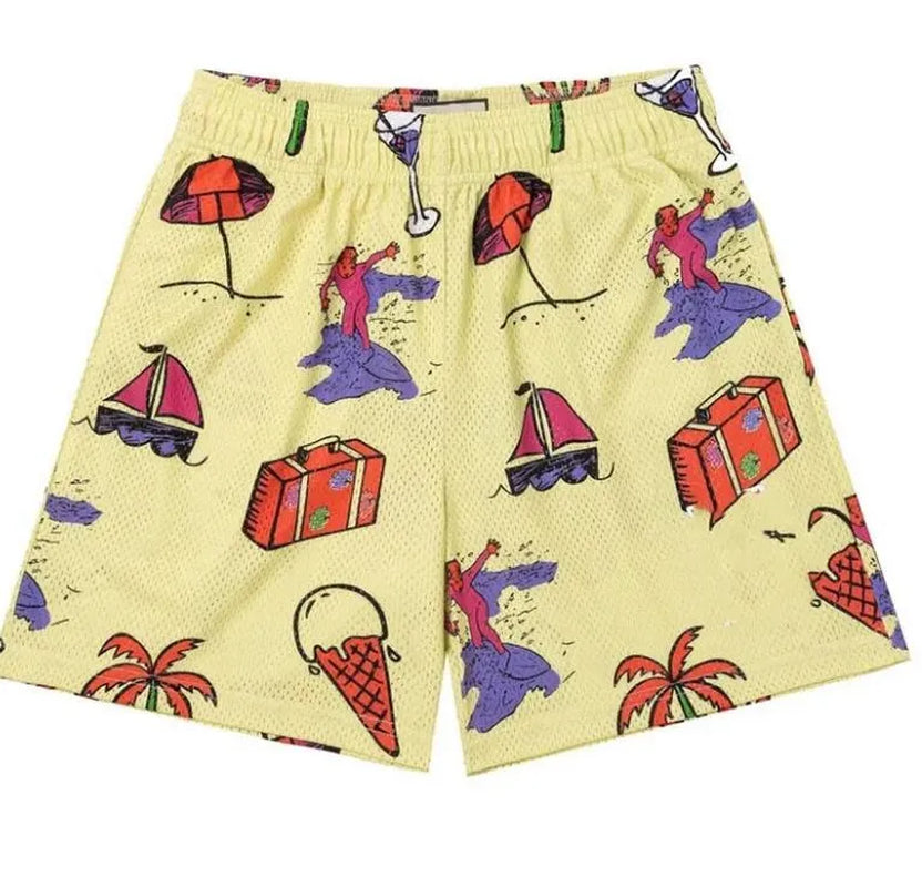 Designer Mens Short Mesh Swim Shorts Designer Womens Basketball Short Pants Running Cloud Top Fitness Loose Fit Football Sport Quarter Pants Asian Size M-3Xl