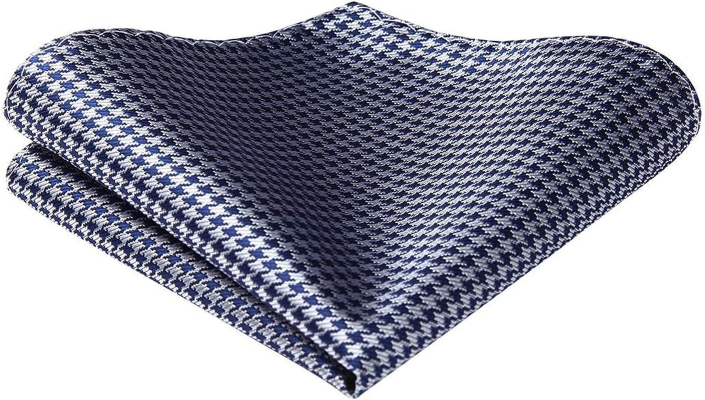 Bow Ties for Men Check Plaid Self Tie Bow Tie and Pocket Square Bowtie Formal Tuxedo Wedding Bowties Handkerchief Set