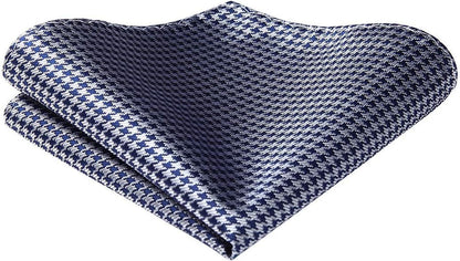 Bow Ties for Men Check Plaid Self Tie Bow Tie and Pocket Square Bowtie Formal Tuxedo Wedding Bowties Handkerchief Set