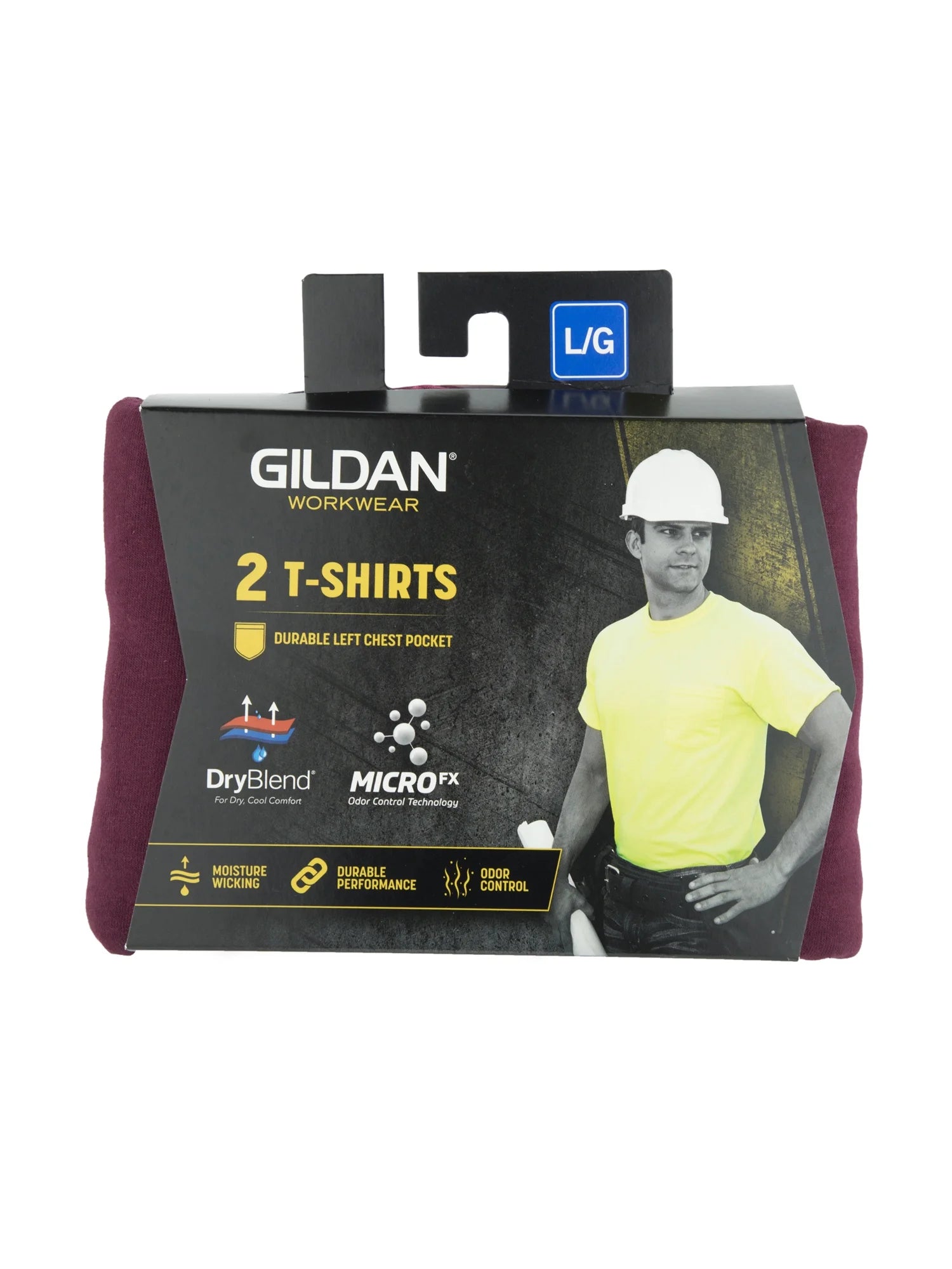 Men'S Dryblend Workwear T-Shirts with Pocket, 2-Pack