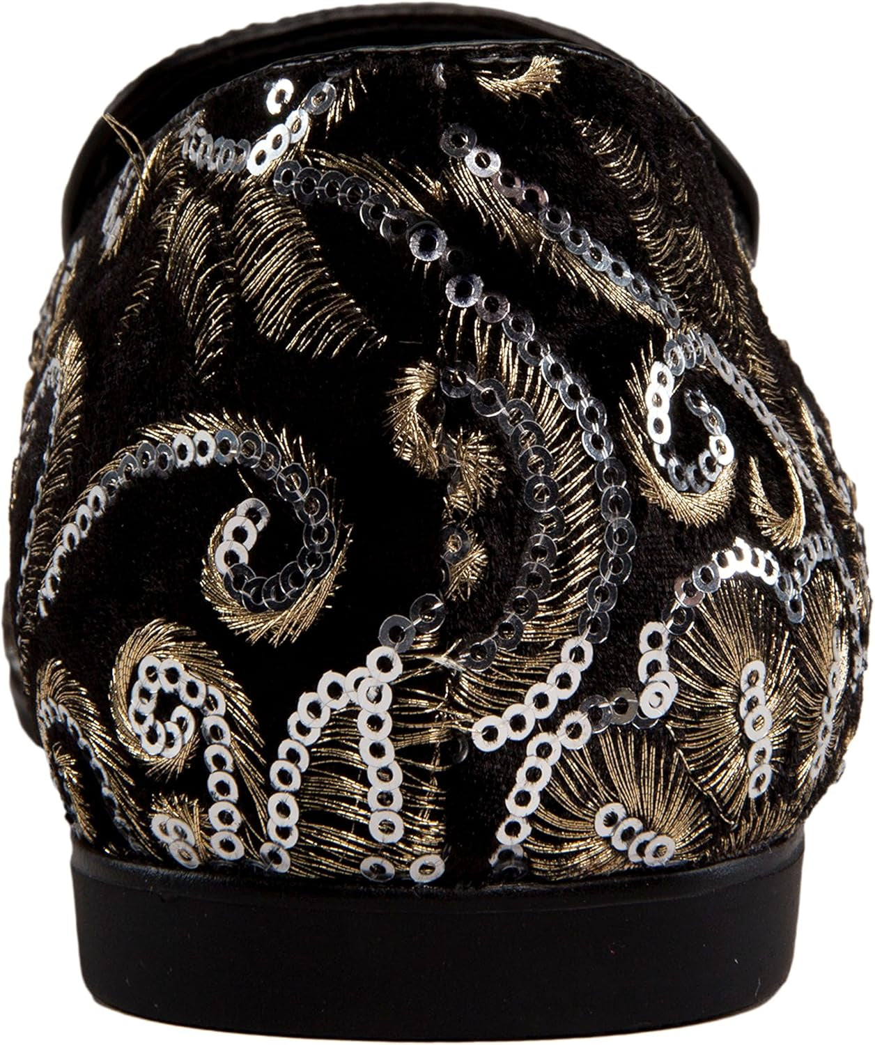 Fabian, Men'S Slippers - Mens Loafers - Slip on Shoes -Sequin Shoes, Embroidered Smoking Slipper, Fashion, Designer - Mens Dress Shoes