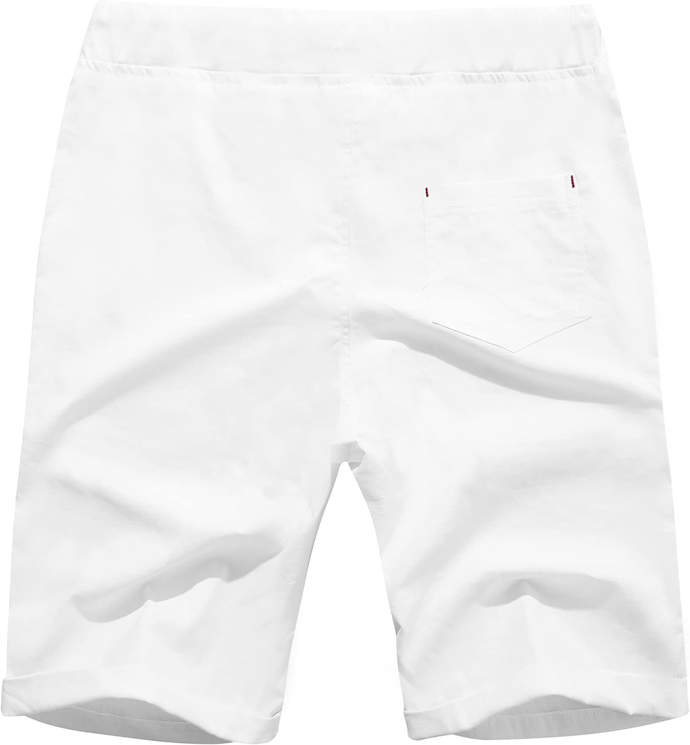Men's Linen Casual Classic Fit Short Summer Beach Shorts