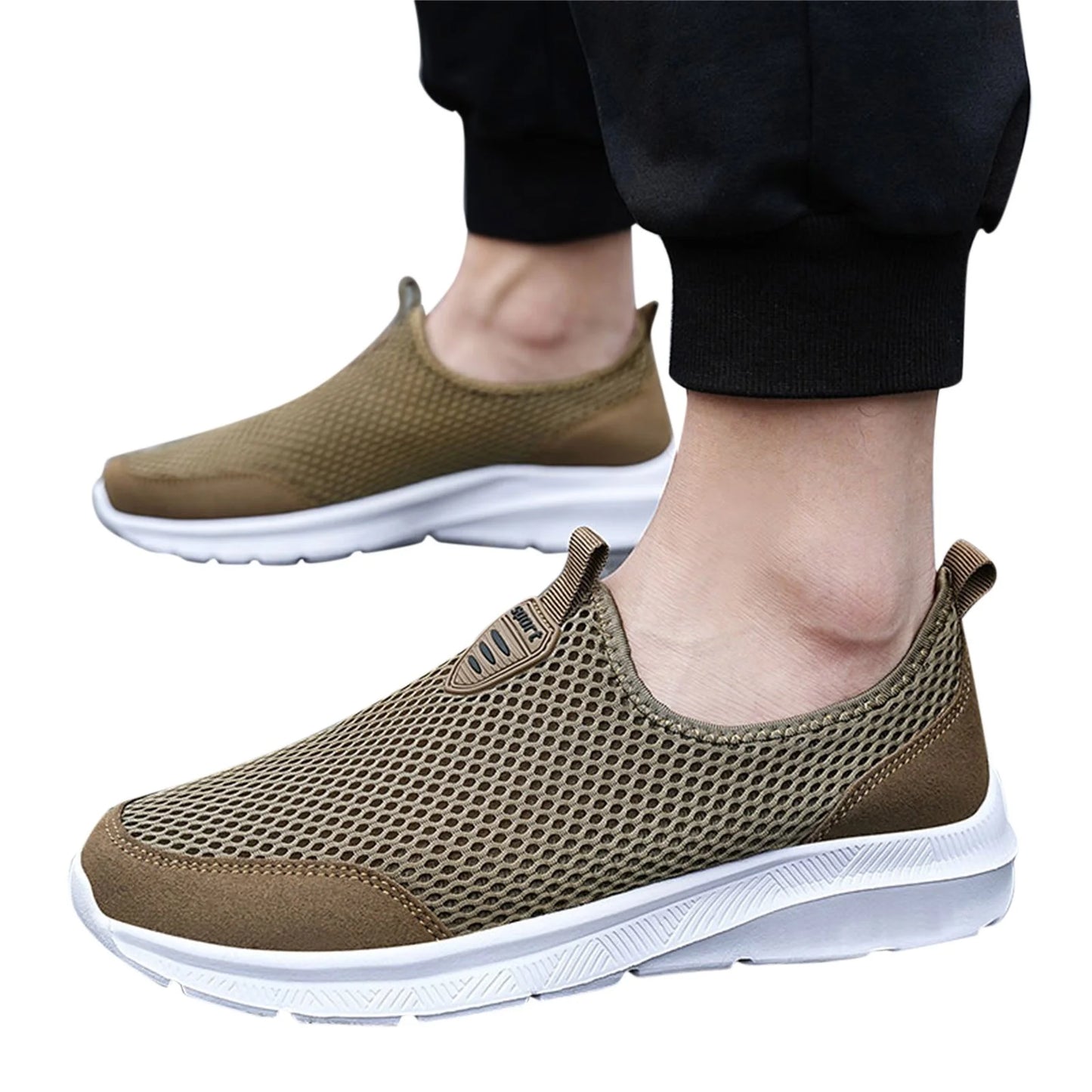 Shoes for Men Cushion Casual Mens Shoes Khaki 41