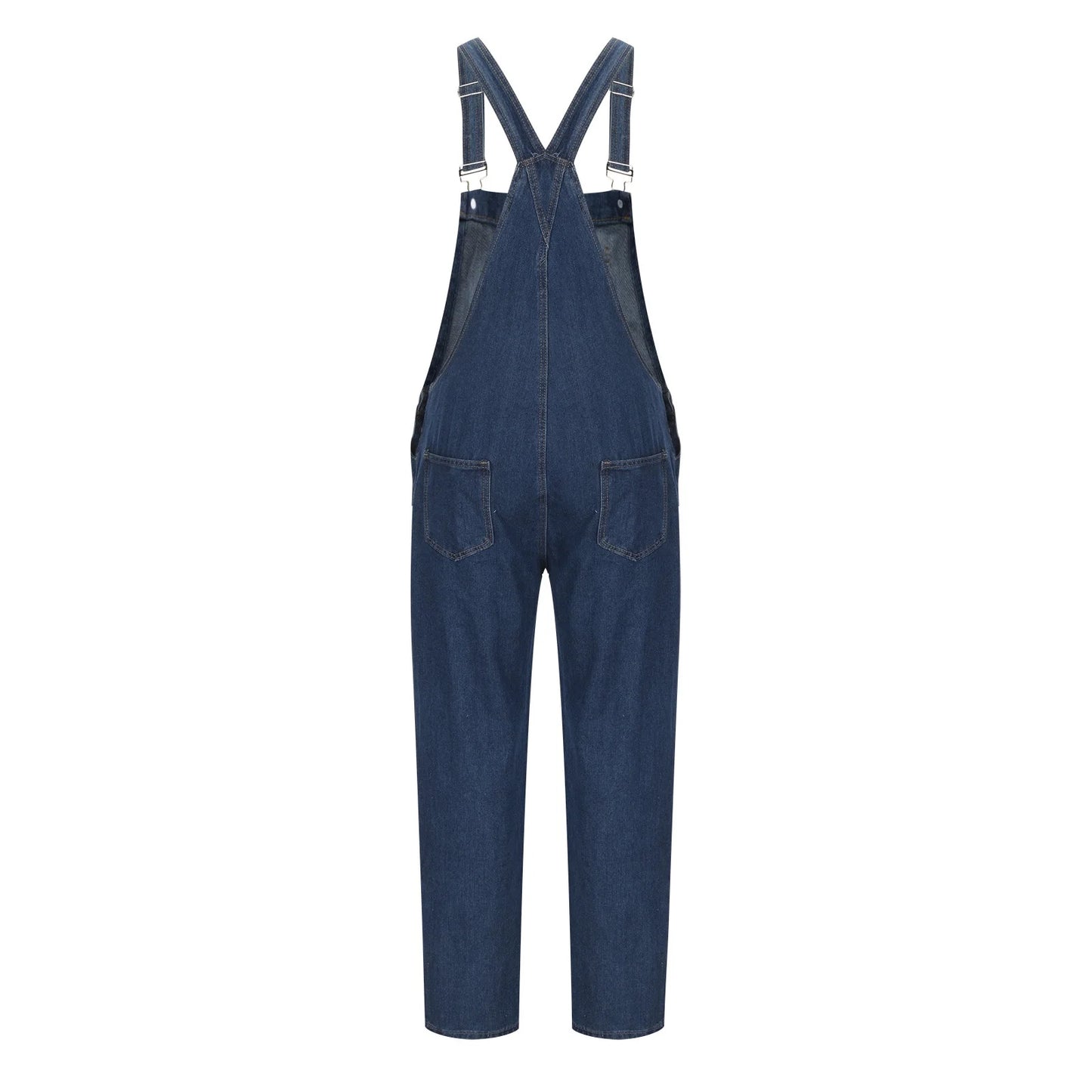 Bib Overalls for Men Denim Regular Fit Outdoor Work Washed Jeans Jumpsuits Slim Pocket Overall